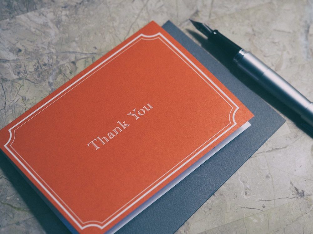 The Joy of Thank You Notes