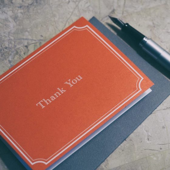 The Joy of Thank You Notes